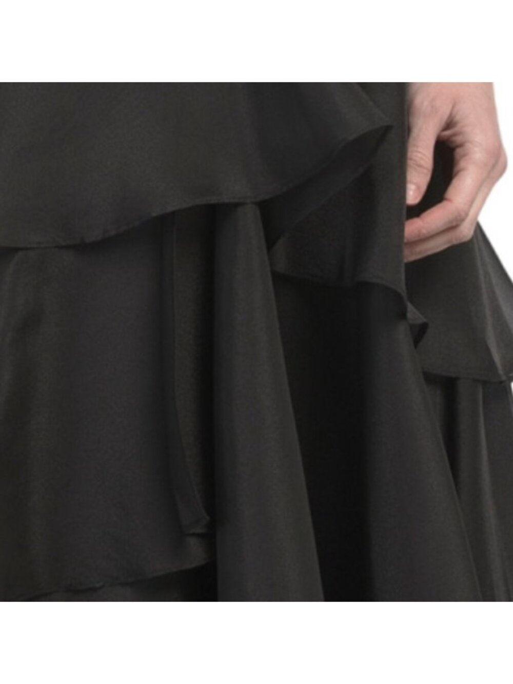 AIDAN MATTOX One Shoulder Tiered Gown - Picture 6 of 6